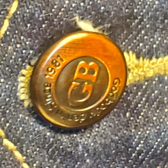 Mens Godbody Denim and Faux Suede Patch Tucker Denim Jacket XXL - Picture 6 of 9